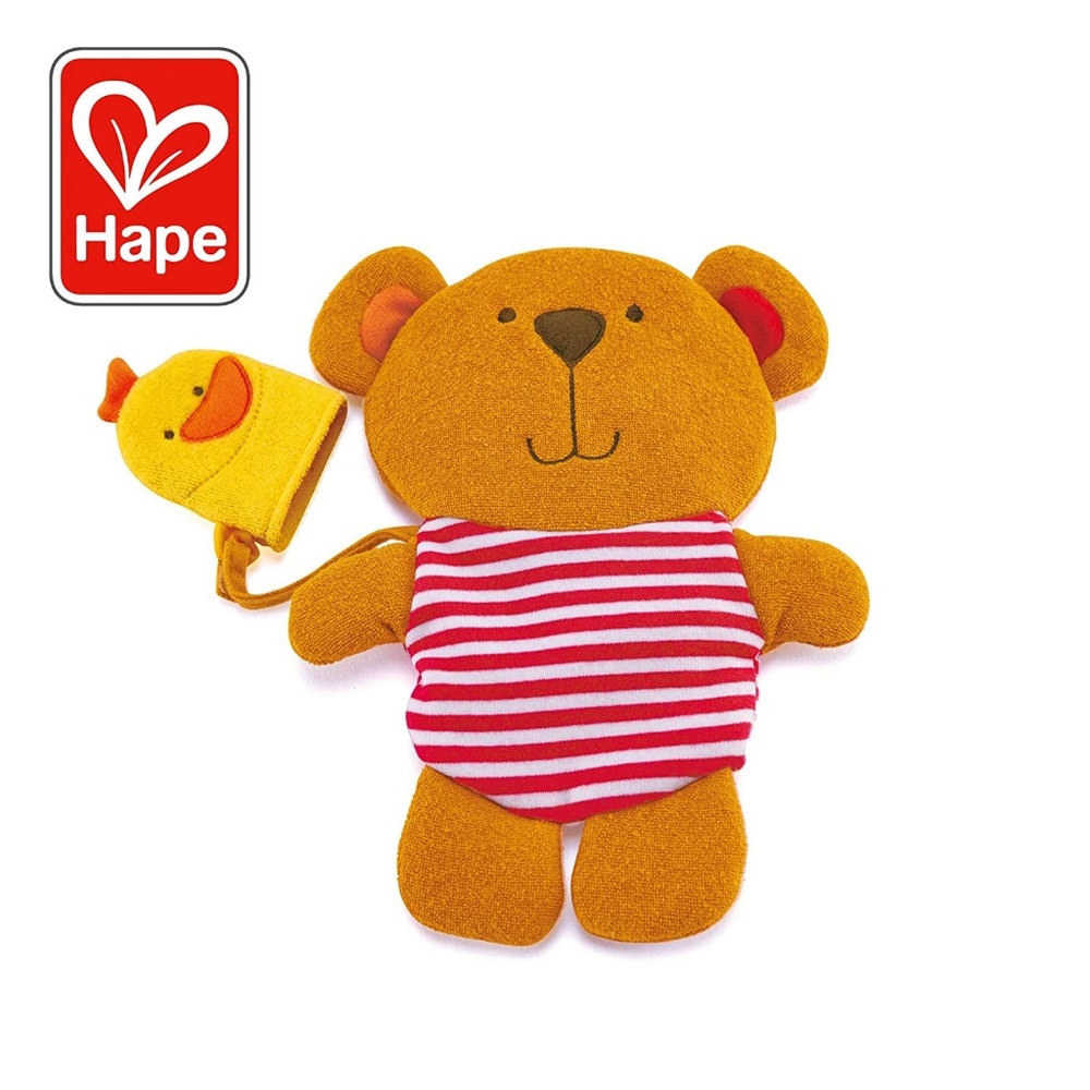 Hape Kids Little Splashers Teddy and Duck Bath Mitt Set (2PK)